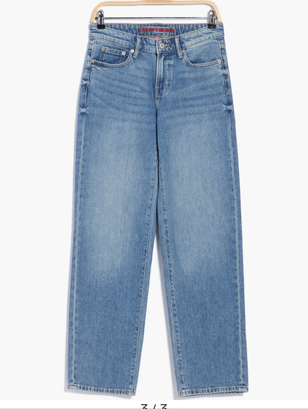 Lucky Brand Womens Baggy Wide Leg Jeans Radburn,l Size 14/32